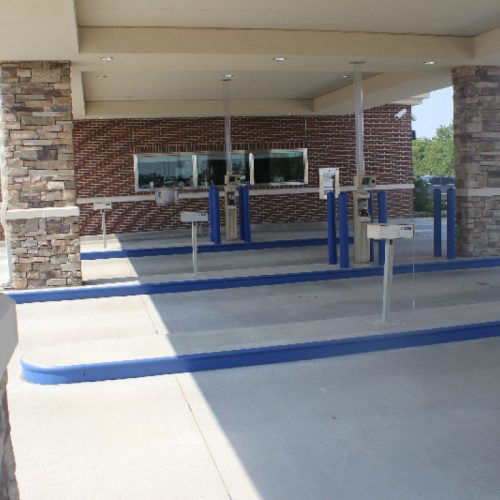 credit union drive thru system installed by black mesa security